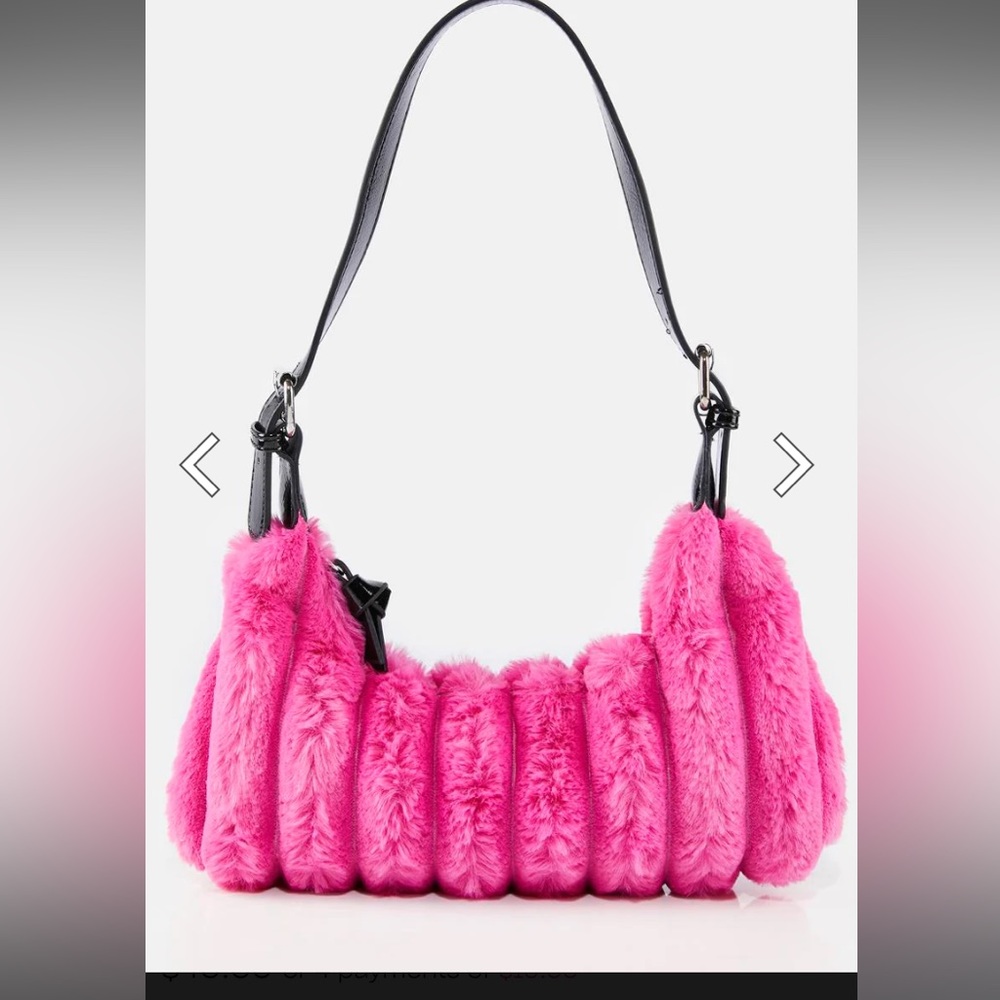 Cire Pink Fluff Shoulder Bag